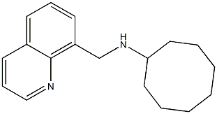 N-(quinolin-8-ylmethyl)cyclooctanamine Struktur