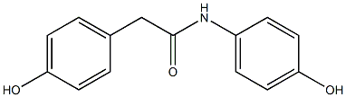 N,2-bis(4-hydroxyphenyl)acetamide Struktur