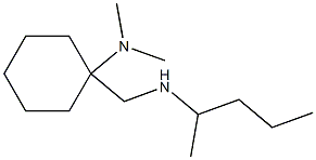 N,N-dimethyl-1-[(pentan-2-ylamino)methyl]cyclohexan-1-amine Struktur