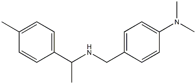 N,N-dimethyl-4-({[1-(4-methylphenyl)ethyl]amino}methyl)aniline Struktur