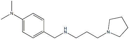 N,N-dimethyl-4-({[3-(pyrrolidin-1-yl)propyl]amino}methyl)aniline Struktur