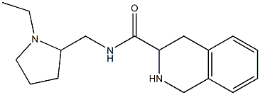 N-[(1-ethylpyrrolidin-2-yl)methyl]-1,2,3,4-tetrahydroisoquinoline-3-carboxamide Struktur