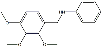 N-[(2,3,4-trimethoxyphenyl)methyl]aniline Struktur