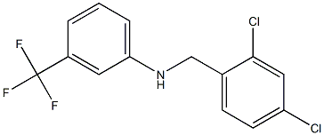 N-[(2,4-dichlorophenyl)methyl]-3-(trifluoromethyl)aniline Struktur