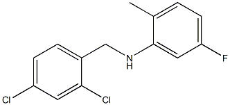 N-[(2,4-dichlorophenyl)methyl]-5-fluoro-2-methylaniline Struktur