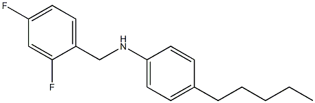 N-[(2,4-difluorophenyl)methyl]-4-pentylaniline Struktur