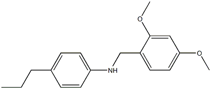 N-[(2,4-dimethoxyphenyl)methyl]-4-propylaniline Struktur