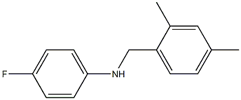 N-[(2,4-dimethylphenyl)methyl]-4-fluoroaniline Struktur