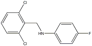 N-[(2,6-dichlorophenyl)methyl]-4-fluoroaniline Struktur