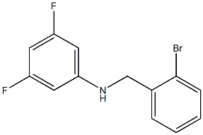 N-[(2-bromophenyl)methyl]-3,5-difluoroaniline Struktur