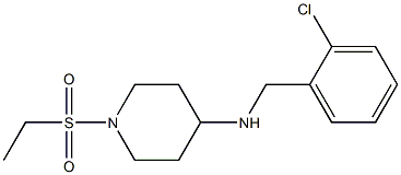 N-[(2-chlorophenyl)methyl]-1-(ethanesulfonyl)piperidin-4-amine Struktur