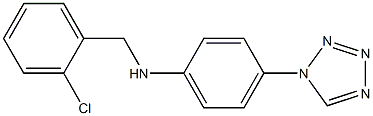 N-[(2-chlorophenyl)methyl]-4-(1H-1,2,3,4-tetrazol-1-yl)aniline Struktur