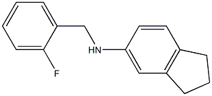 N-[(2-fluorophenyl)methyl]-2,3-dihydro-1H-inden-5-amine Struktur