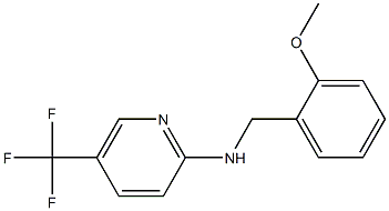 N-[(2-methoxyphenyl)methyl]-5-(trifluoromethyl)pyridin-2-amine Struktur