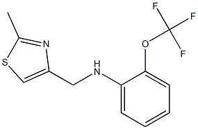 N-[(2-methyl-1,3-thiazol-4-yl)methyl]-2-(trifluoromethoxy)aniline Struktur