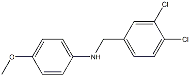 N-[(3,4-dichlorophenyl)methyl]-4-methoxyaniline Struktur