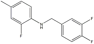 N-[(3,4-difluorophenyl)methyl]-2-fluoro-4-methylaniline Struktur