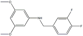 N-[(3,4-difluorophenyl)methyl]-3,5-dimethoxyaniline Struktur