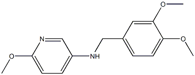 N-[(3,4-dimethoxyphenyl)methyl]-6-methoxypyridin-3-amine Struktur