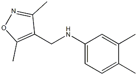 N-[(3,5-dimethyl-1,2-oxazol-4-yl)methyl]-3,4-dimethylaniline Struktur