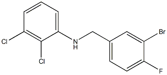 N-[(3-bromo-4-fluorophenyl)methyl]-2,3-dichloroaniline Struktur