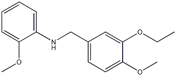 N-[(3-ethoxy-4-methoxyphenyl)methyl]-2-methoxyaniline Struktur