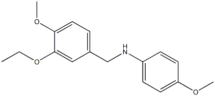 N-[(3-ethoxy-4-methoxyphenyl)methyl]-4-methoxyaniline Struktur