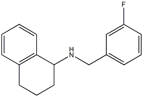 N-[(3-fluorophenyl)methyl]-1,2,3,4-tetrahydronaphthalen-1-amine Struktur