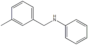 N-[(3-methylphenyl)methyl]aniline Struktur