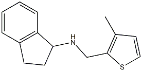 N-[(3-methylthiophen-2-yl)methyl]-2,3-dihydro-1H-inden-1-amine Struktur