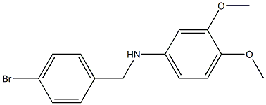 N-[(4-bromophenyl)methyl]-3,4-dimethoxyaniline Struktur