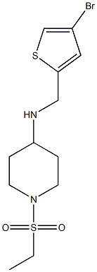 N-[(4-bromothiophen-2-yl)methyl]-1-(ethanesulfonyl)piperidin-4-amine Struktur