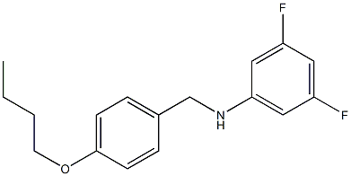 N-[(4-butoxyphenyl)methyl]-3,5-difluoroaniline Struktur