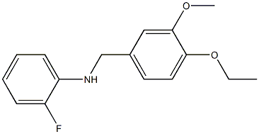 N-[(4-ethoxy-3-methoxyphenyl)methyl]-2-fluoroaniline Struktur