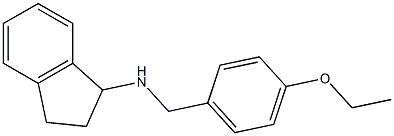 N-[(4-ethoxyphenyl)methyl]-2,3-dihydro-1H-inden-1-amine Struktur