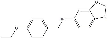 N-[(4-ethoxyphenyl)methyl]-2H-1,3-benzodioxol-5-amine Struktur