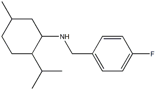 N-[(4-fluorophenyl)methyl]-5-methyl-2-(propan-2-yl)cyclohexan-1-amine Struktur