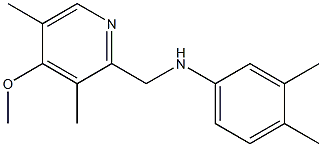 N-[(4-methoxy-3,5-dimethylpyridin-2-yl)methyl]-3,4-dimethylaniline Struktur