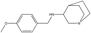 N-[(4-methoxyphenyl)methyl]-1-azabicyclo[2.2.2]octan-3-amine Struktur