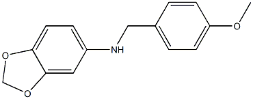 N-[(4-methoxyphenyl)methyl]-2H-1,3-benzodioxol-5-amine Struktur