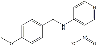 N-[(4-methoxyphenyl)methyl]-3-nitropyridin-4-amine Struktur