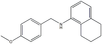 N-[(4-methoxyphenyl)methyl]-5,6,7,8-tetrahydronaphthalen-1-amine Struktur