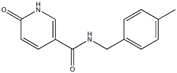 N-[(4-methylphenyl)methyl]-6-oxo-1,6-dihydropyridine-3-carboxamide Struktur