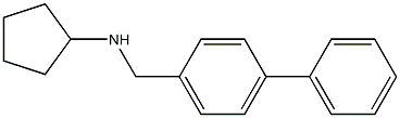 N-[(4-phenylphenyl)methyl]cyclopentanamine Struktur