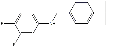 N-[(4-tert-butylphenyl)methyl]-3,4-difluoroaniline Struktur