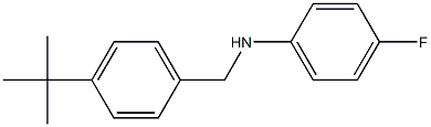 N-[(4-tert-butylphenyl)methyl]-4-fluoroaniline Struktur