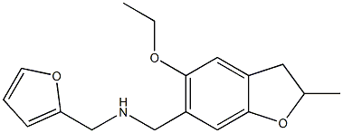 N-[(5-ethoxy-2-methyl-2,3-dihydro-1-benzofuran-6-yl)methyl]-N-(2-furylmethyl)amine Struktur