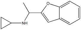 N-[1-(1-benzofuran-2-yl)ethyl]cyclopropanamine Struktur