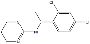 N-[1-(2,4-dichlorophenyl)ethyl]-5,6-dihydro-4H-1,3-thiazin-2-amine Struktur