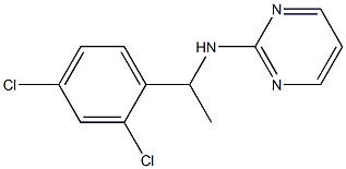 N-[1-(2,4-dichlorophenyl)ethyl]pyrimidin-2-amine Struktur